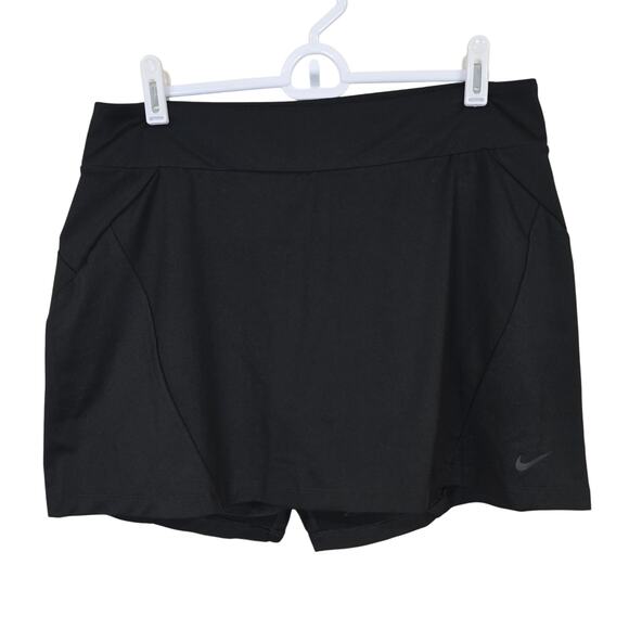 Women's Nike Dri-Fit Black Athletic Golf Tennis Skort | Size Medium - Picture 1 of 9